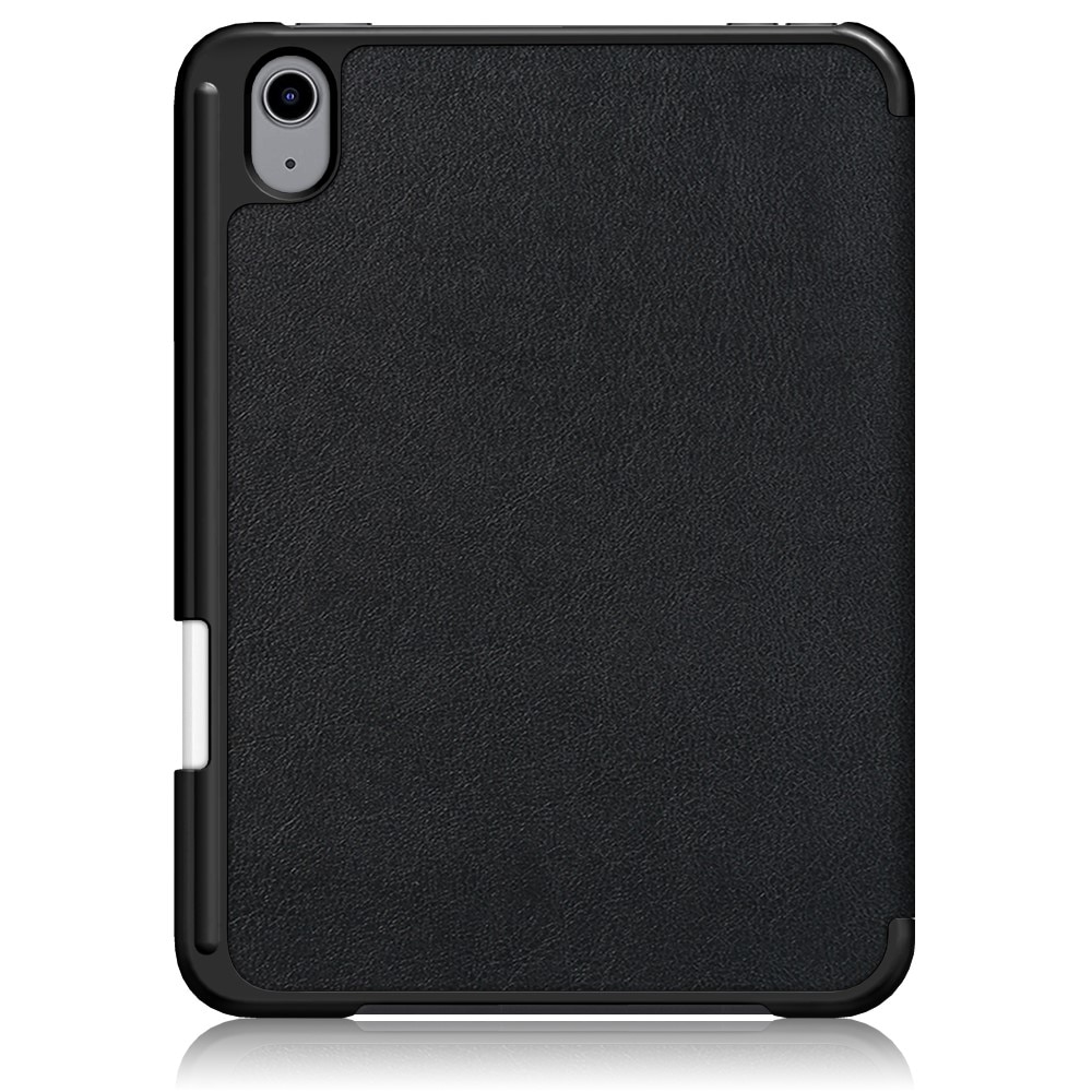 Apple iPad Mini 7th Gen (2024) Fodral Tri-fold med Pencil-hållare Svart