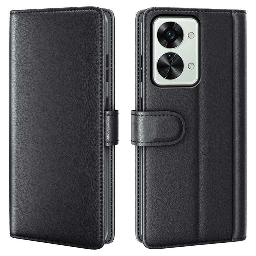 Äkta Läderfodral  Oneplus Nord 2T 5G Svart