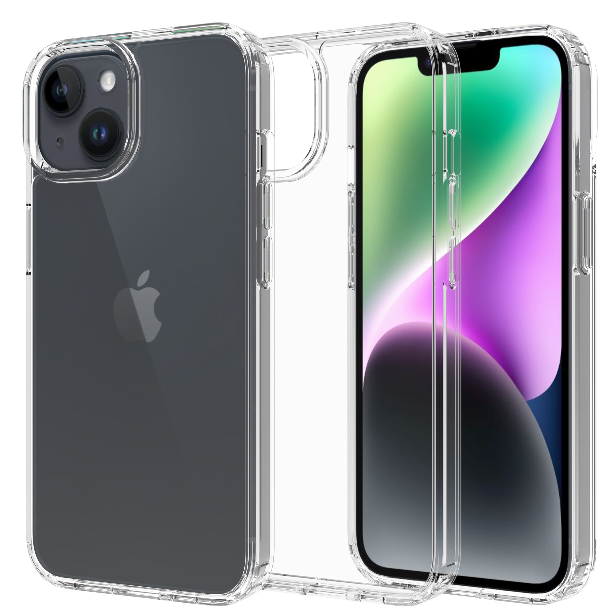 Hybridskal iPhone 13 Genomskinlig