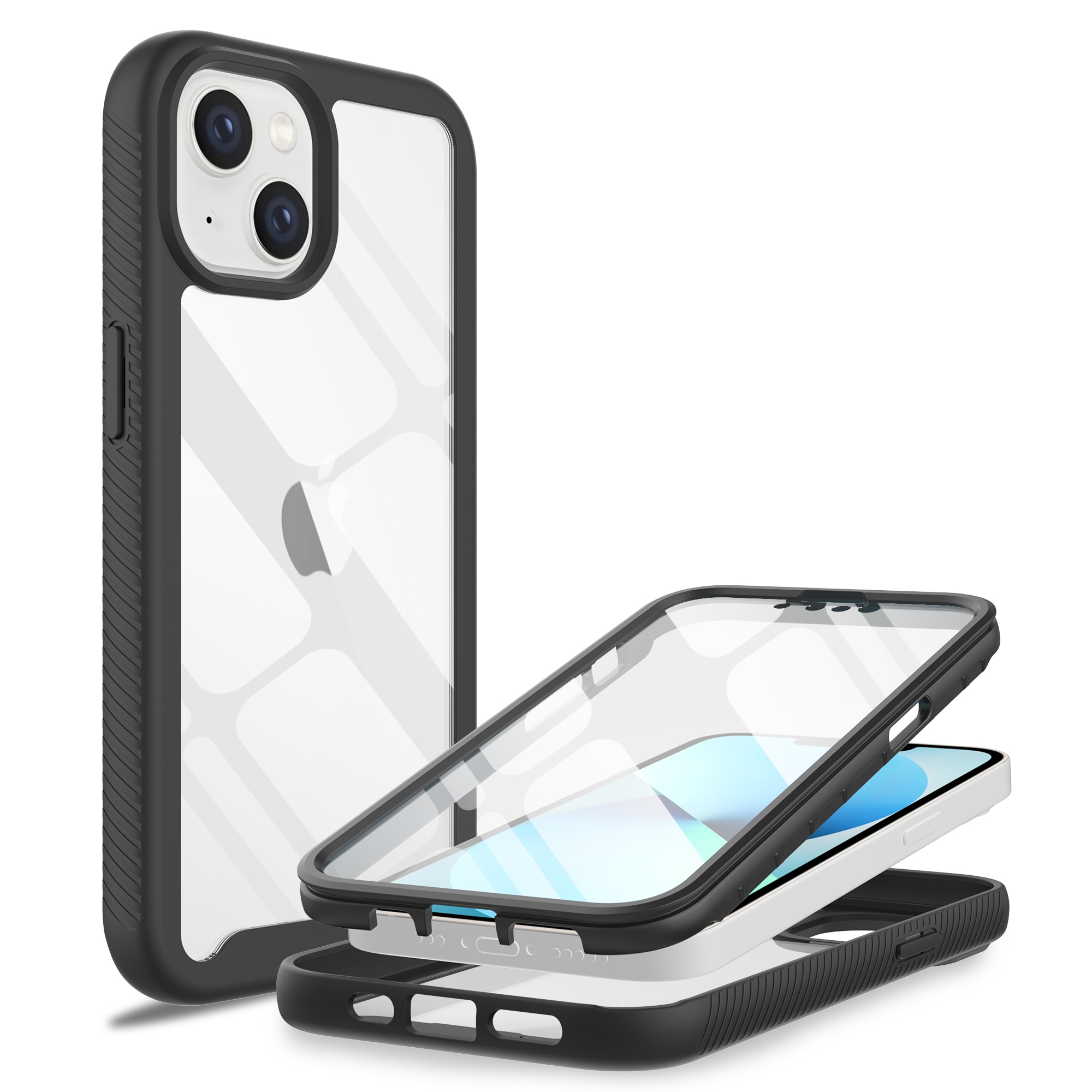 Full Protection Case iPhone 13 Svart