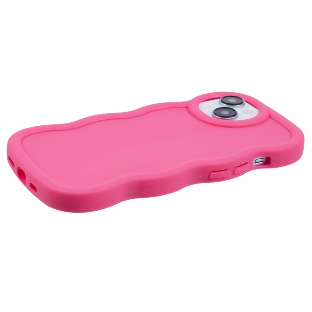 Wavy Edge TPU Skal iPhone 13 Rosa