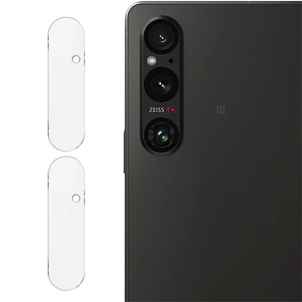 2-pack Härdat Glas Linsskydd Sony Xperia 1 V Genomskinlig