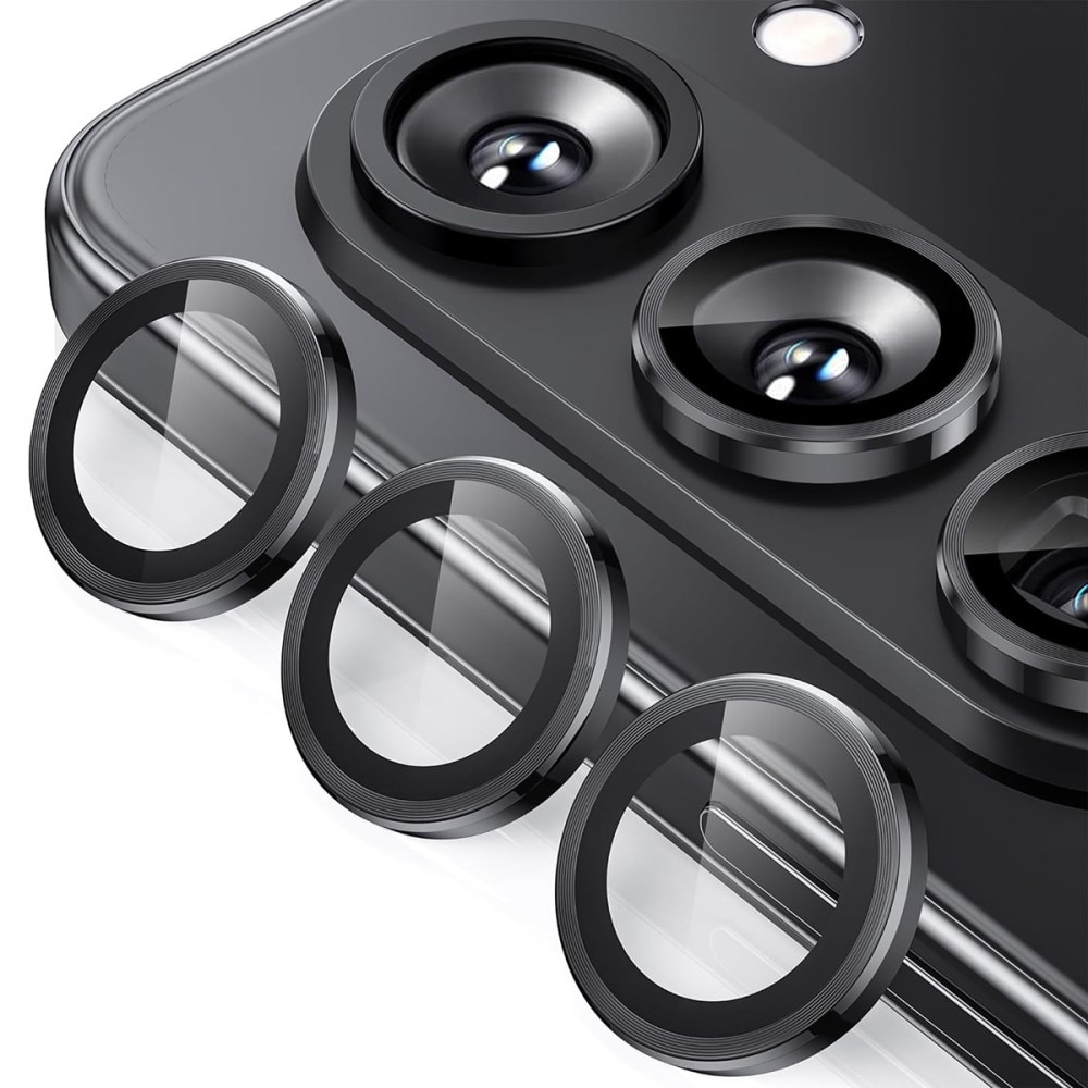 Linsskydd Aluminium + Härdat Glas Samsung Galaxy Z Fold 6 Svart