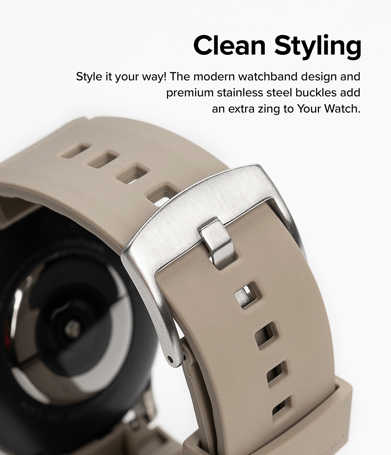 Rubber One Bold Band Samsung Galaxy Watch 7 40mm Gray Sand