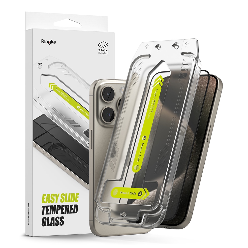 Easy Slide Glass (2-pack) iPhone 15 Pro Max